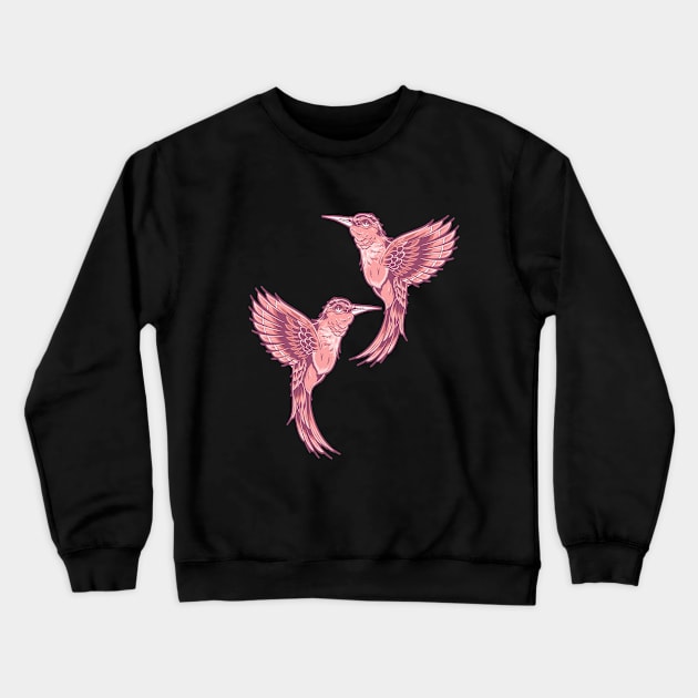 Hummingbird Spiritual Motivational Birds Lovers Gift Crewneck Sweatshirt by YANISOVE